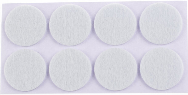 anti-krasvilt zelfklevend diameter 28mm wit 16 stuks