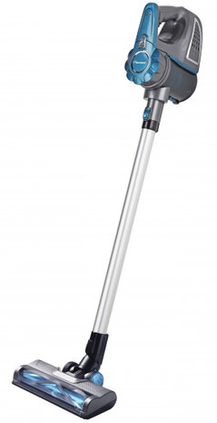 accuhandstofzuiger snoerloos blauw/grijs 8-delig