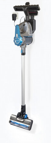 accuhandstofzuiger snoerloos blauw/grijs 8-delig