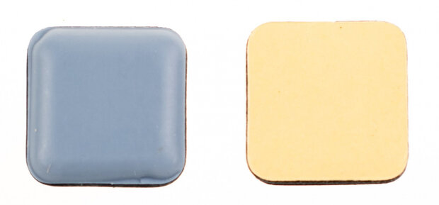 meubelglijder zelfkl. 25x25mm kunststof grijs 8stuks