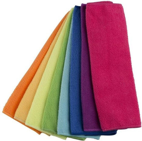 schoonmaakdoekjes 30 x 30 cm microfiber 8 stuks