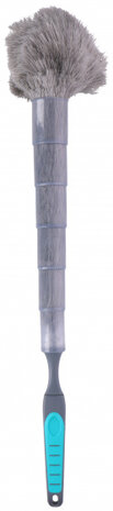 plumeau 58 cm polypropyleen/microfiber grijs/blauw