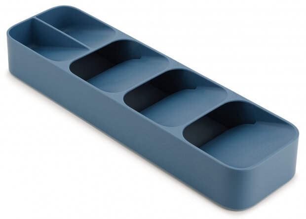 bestek-organizer 39,5 x 11 cm polypropyleen blauw