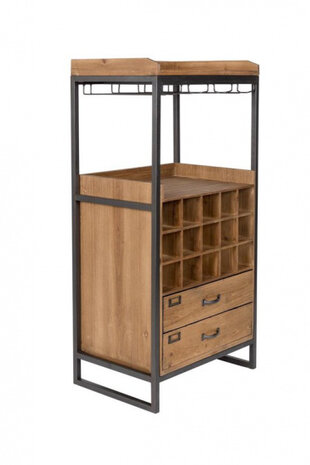 kast Edgar 112,5 x 56 x 38 cm hout/metaal