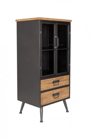 kast Damian Low 52 x 109 cm hout/staal zwart