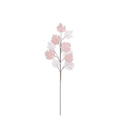 Bijsteker bladeren 69 x 20 cm roze
