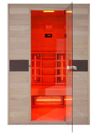 infraroodcabine Ruby 2-persoons 130 x 94 x 190 hout