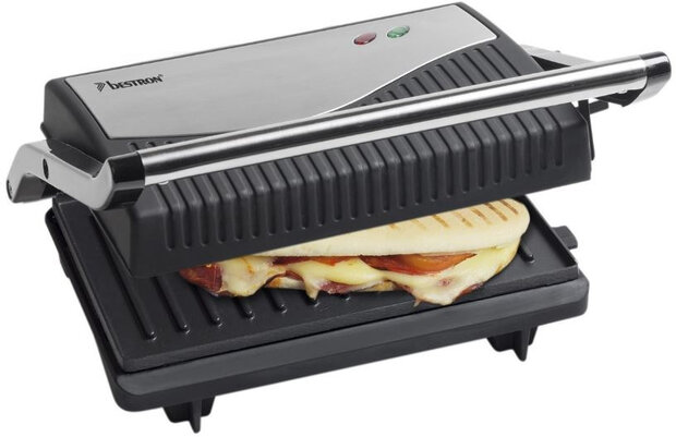 tosti-ijzer 22,5 x 28 cm 230V RVS zilver/zwart