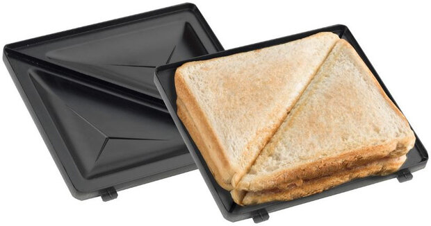 tosti-ijzer 3-in-1 230V RVS zwart