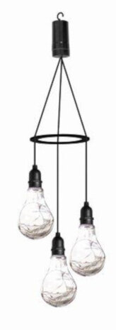 hanglamp Apollo led 1,5V 7,8 x 15,5 cm transparant