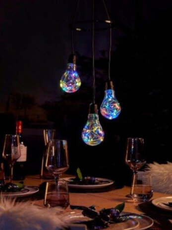 hanglamp Apollo led 1,5V 7,8 x 15,5 cm transparant