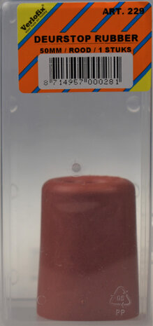 deurstopper 5 cm rubber rood