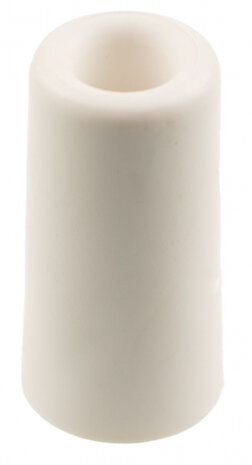 deurstopper 7,5 cm rubber wit