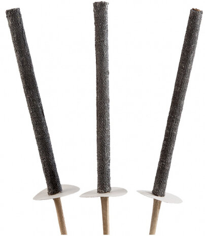 fakkel wasbrander 50 cm zwart 3 stuks