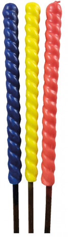 fakkel wasbrander 60 cm blauw/geel/rood 3 stuks
