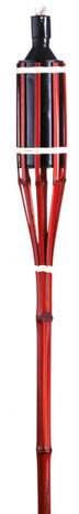tuinfakkel 60 cm bamboe rood