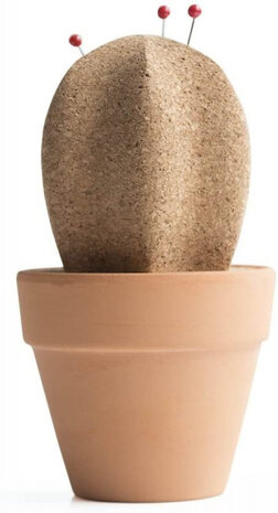 bureauaccessoire Cactus 7 x 13 cm kurk bruin