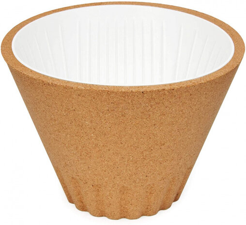 koffiemaker 13 x 9,5 cm kurk bruin 2-delig