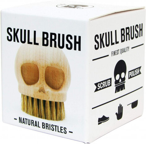 borstel Skull 5,5 cm hout naturel