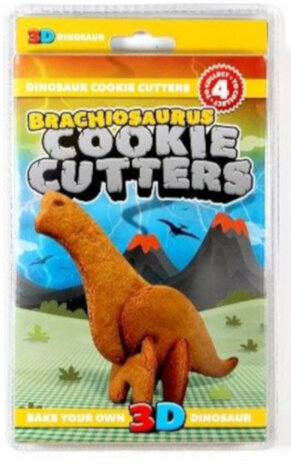 uitsteekvormen brachiosaurus polypropyleen oranje