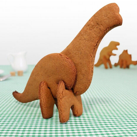 uitsteekvormen brachiosaurus polypropyleen oranje