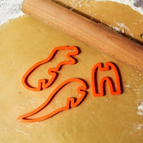 uitsteekvormen brachiosaurus polypropyleen oranje