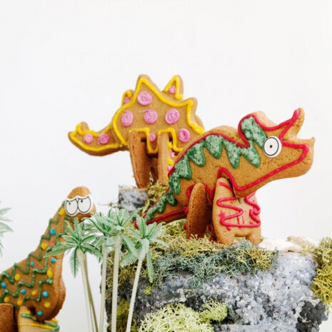 uitsteekvormen triceratops polypropyleen oranje
