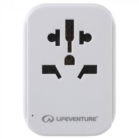 reisadapter USB Europa 75 mm wit