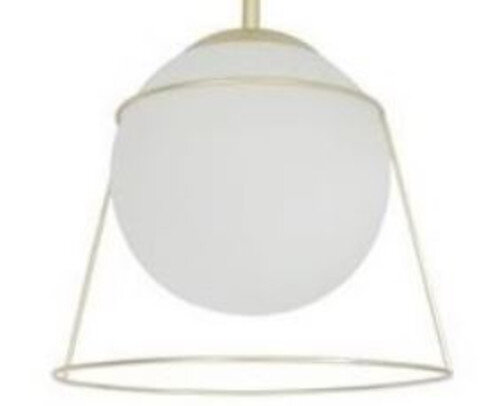 lampenkap glas wit/goud