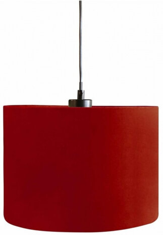 lampenkap hangend 28 cm textiel donkerrood