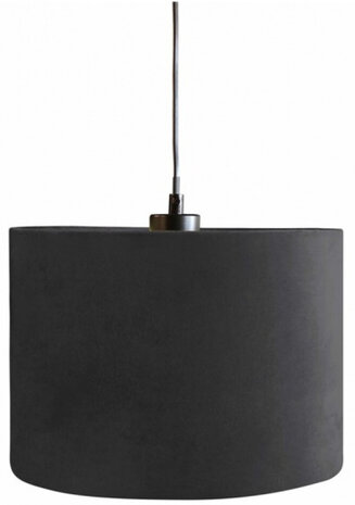 lampenkap hangend 28 cm textiel zwart