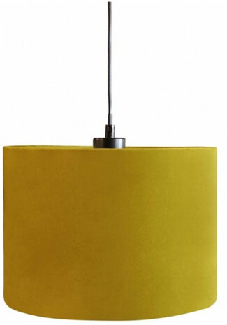 lampenkap hangend 28 cm textiel geel