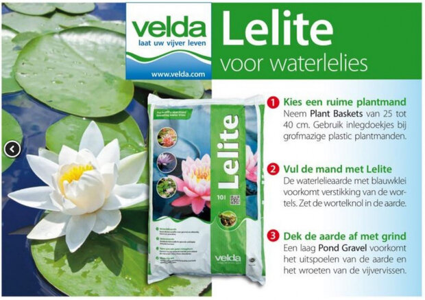 waterlelieaarde Lelite 20 liter bruin