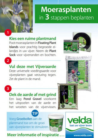 vijverplantaarde Plant Soil 20 liter bruin
