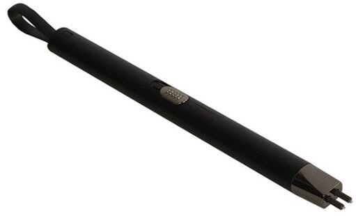 aansteker USB oplaadbaar 20,5 cm staal zwart