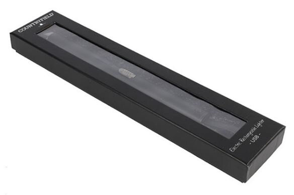 aansteker USB oplaadbaar 20,5 cm staal zwart