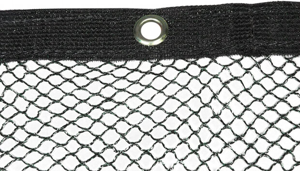 vijverafdeknet 6 x 5 meter polyester zwart 3-delig