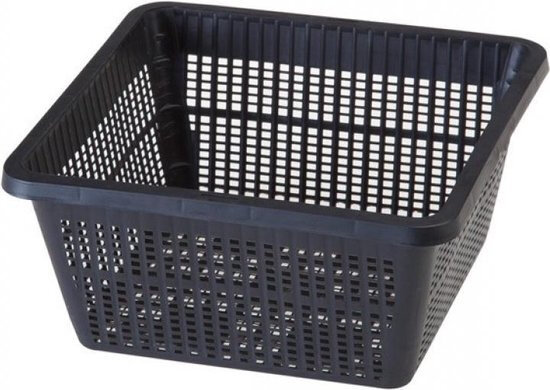 plantenmand 28 x 19 cm zwart