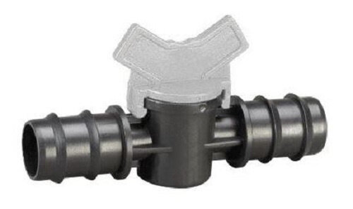 verbindingsstuk met kraan Valve 20 mm grijs