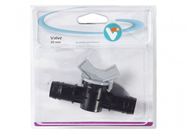 verbindingsstuk met kraan Valve 20 mm grijs