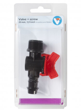 verbindingsstuk met schroefdraad 20 mm 3/4 inch zwart