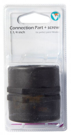 verbindingsstuk VT met schroefdraad 1.1/4 inch zwart