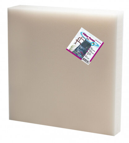 filterschuim fijn VT 50 x 50 x 5 cm foam wit