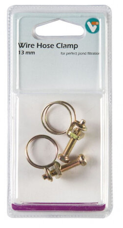 draadslangklem VT 13 mm staal goud 2 stuks