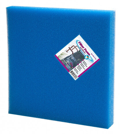 filterschuim gemiddeld VT 50 x 50 x 5 cm foam blauw
