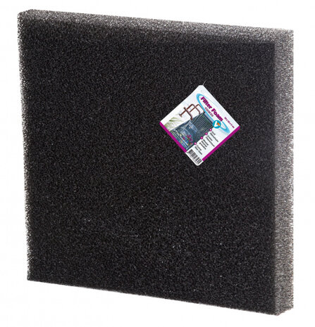 filterschuim grof VT 50 x 50 x 5 cm foam zwart