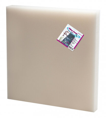 filterschuim fijn VT 50 x 50 x 2 cm foam wit