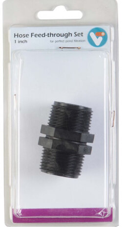 wanddoorvoer VT 30 mm 1 inch zwart