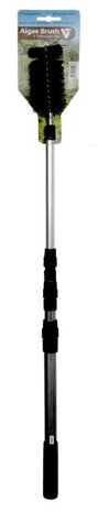 draadalgborstel VT telescopisch 151 cm aluminium zwart