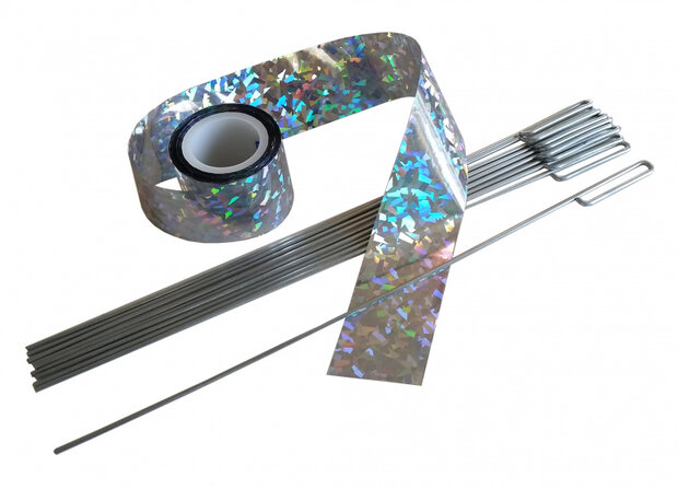 reflecterend lint VT 45 meter folie/RVS zilver